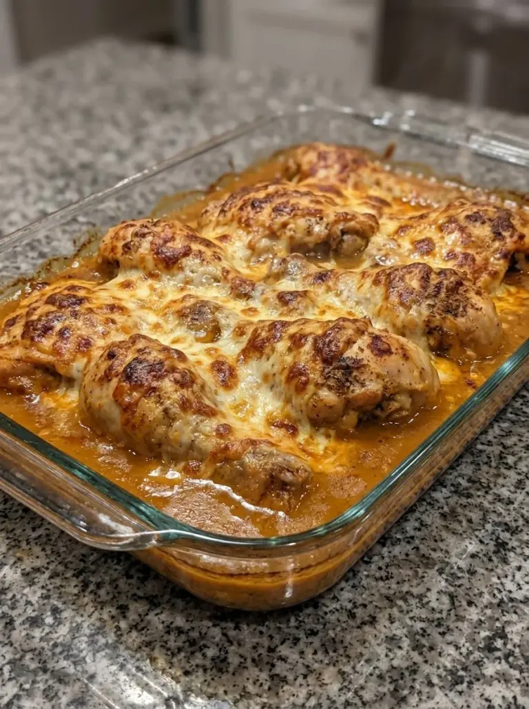 Delicious Cheesy Ranch Chicken topped with melted cheese and ranch seasoning