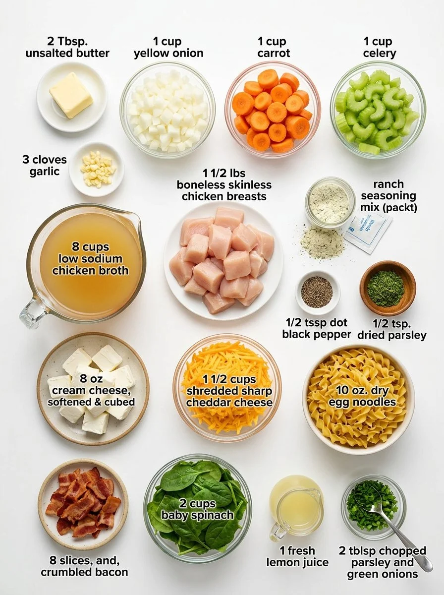 Creamy Crack Chicken Noodle Soup