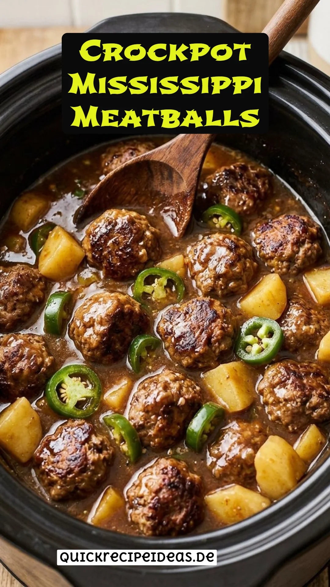Crockpot Mississippi Meatballs