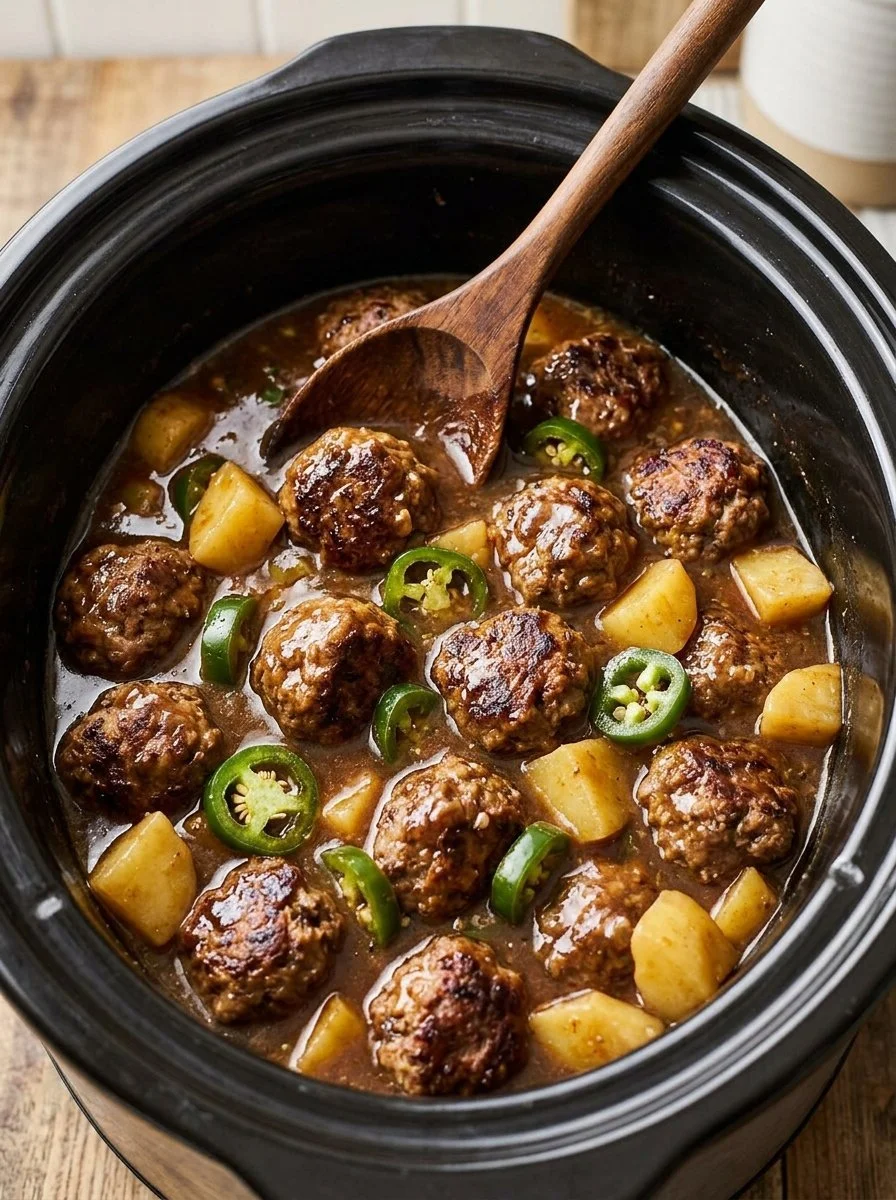 Crockpot Mississippi Meatballs