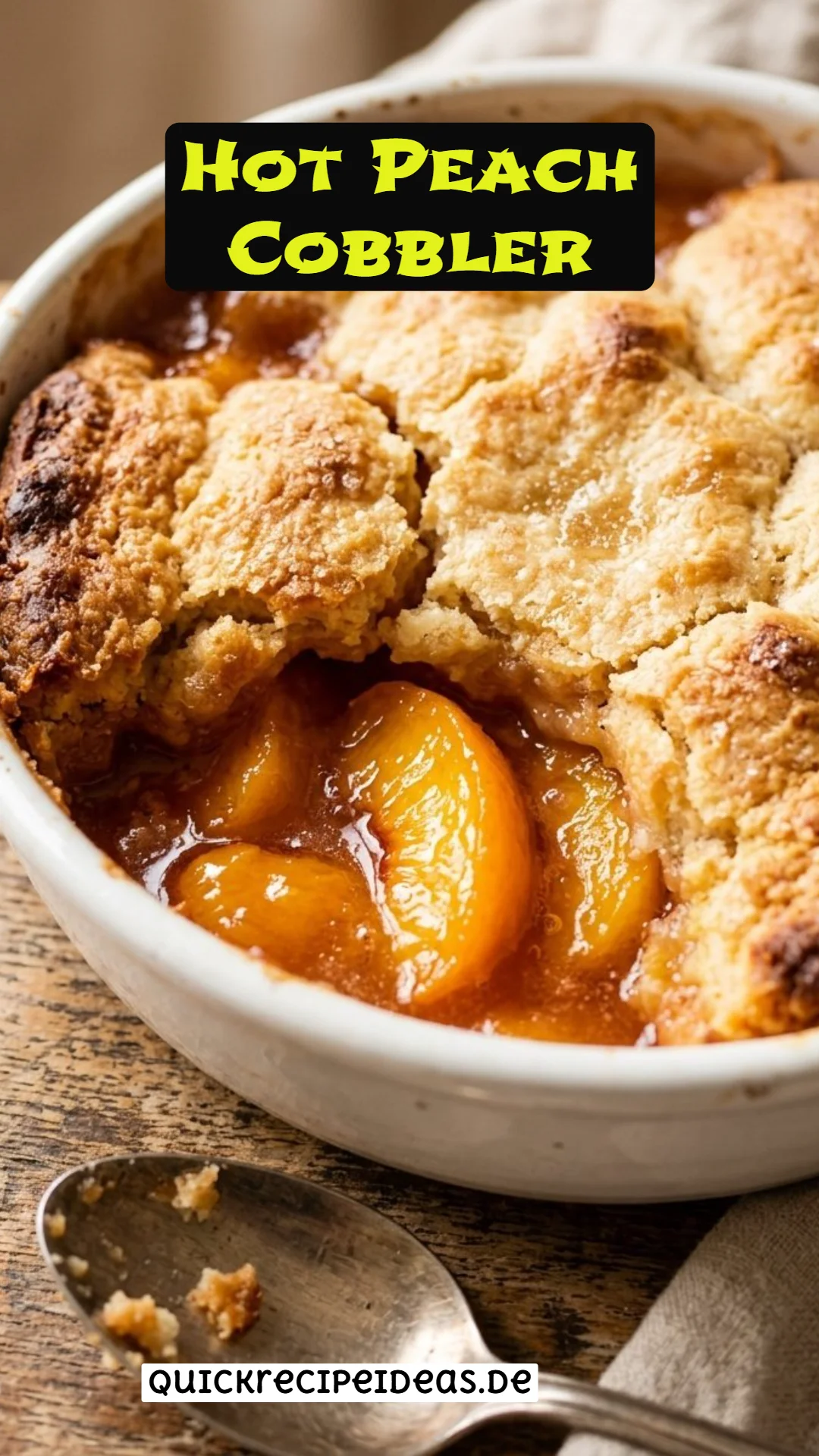 Hot Peach Cobbler
