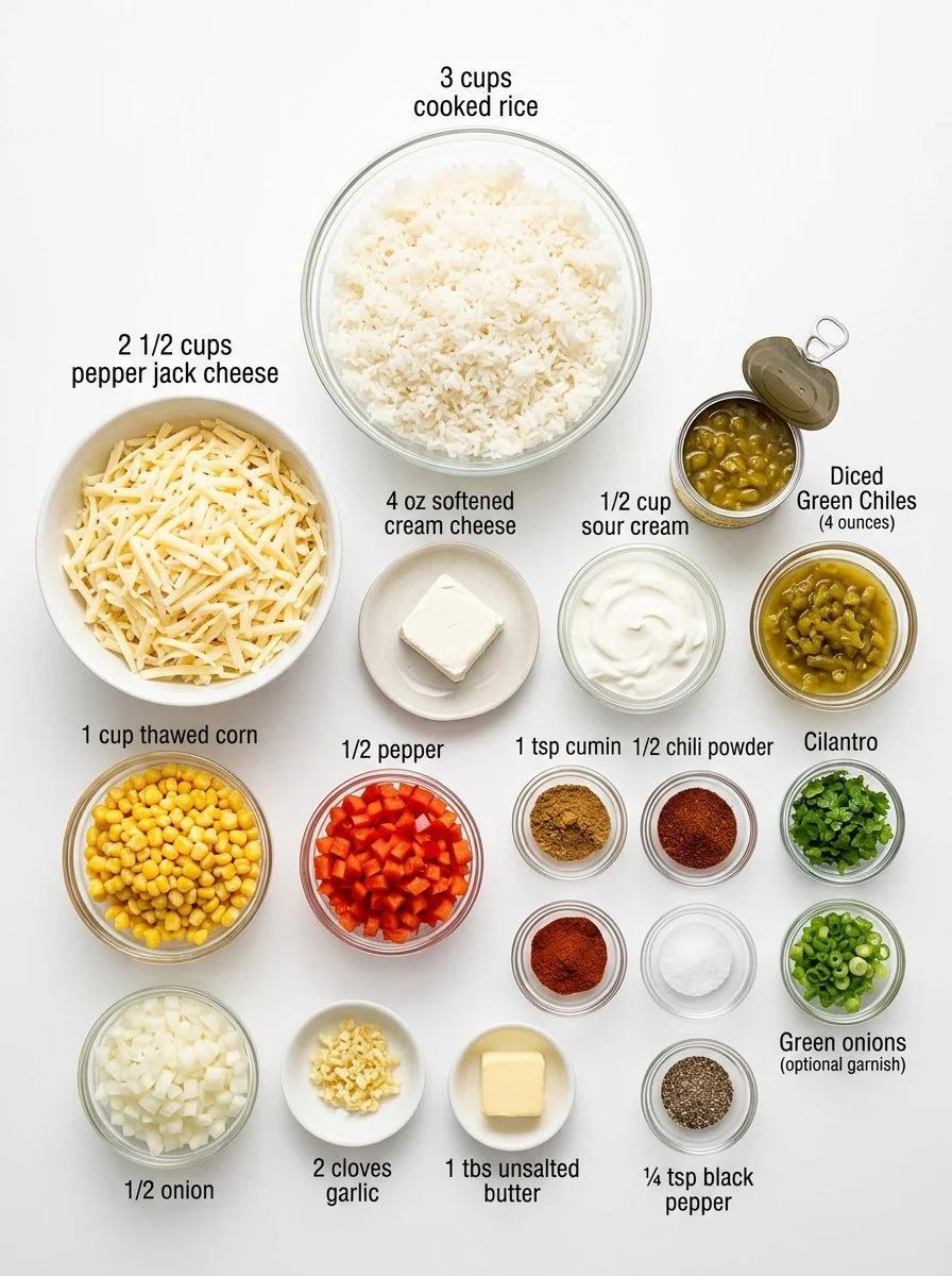 Irresistible Pepper Jack Rice Bake