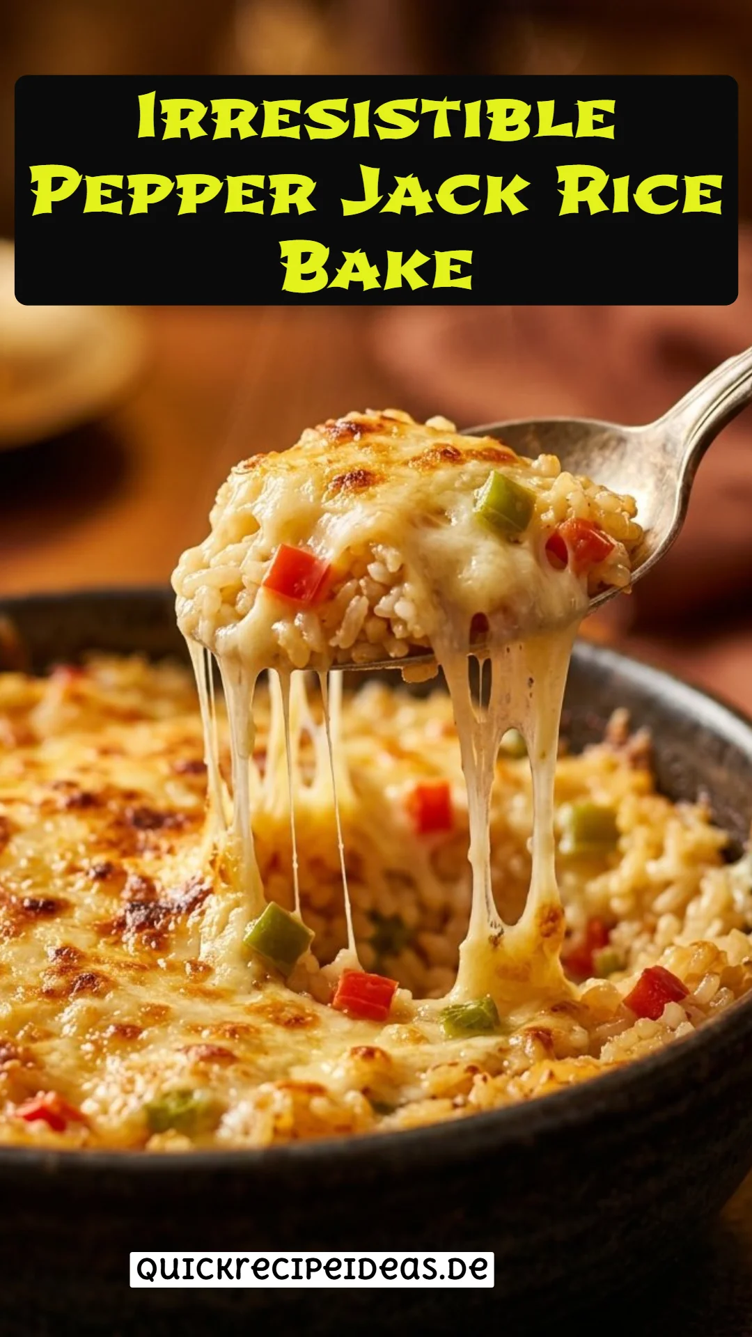 Irresistible Pepper Jack Rice Bake