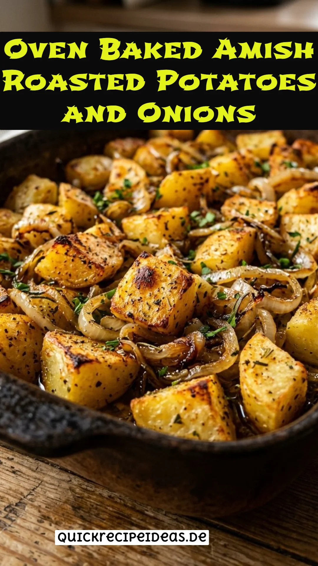 Oven Baked Amish Roasted Potatoes and Onions