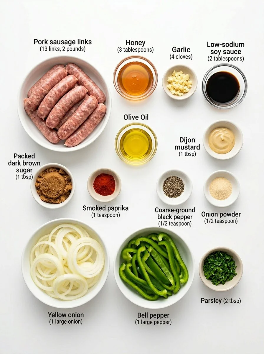 Oven Baked Glazed Honey Garlic Sausages