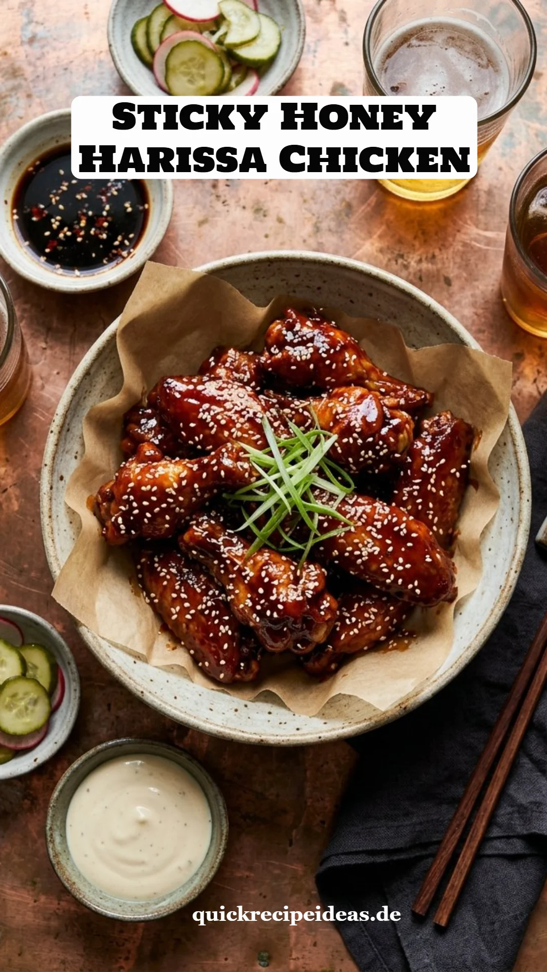 Sticky Honey Harissa Chicken