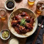 Sticky Honey Harissa Chicken with sweet and spicy glaze