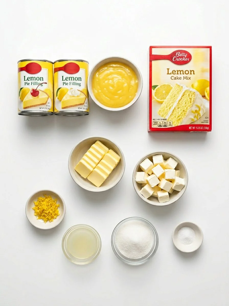 Ultimate Lemon Cream Cheese Dump Cake