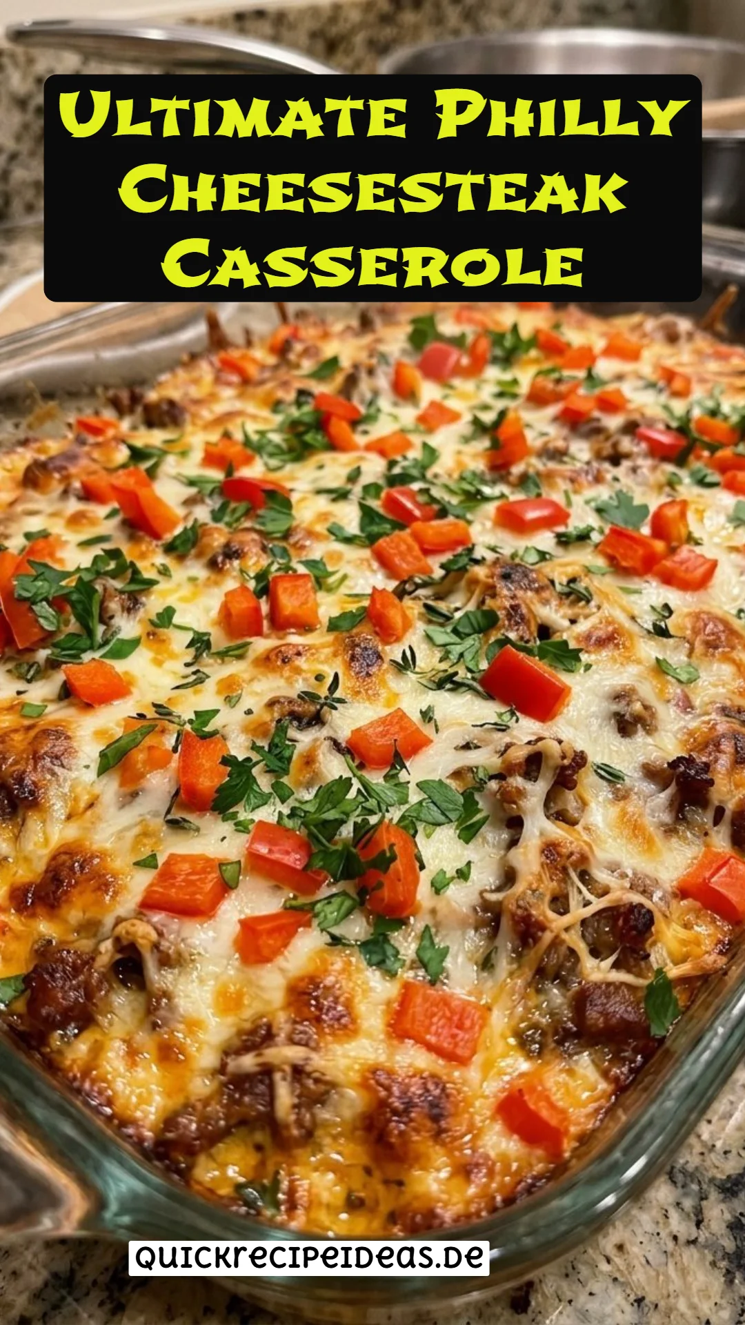 Ultimate Philly Cheesesteak Casserole