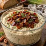 Bowl of Willow Tree chicken salad with bacon and fresh ingredients